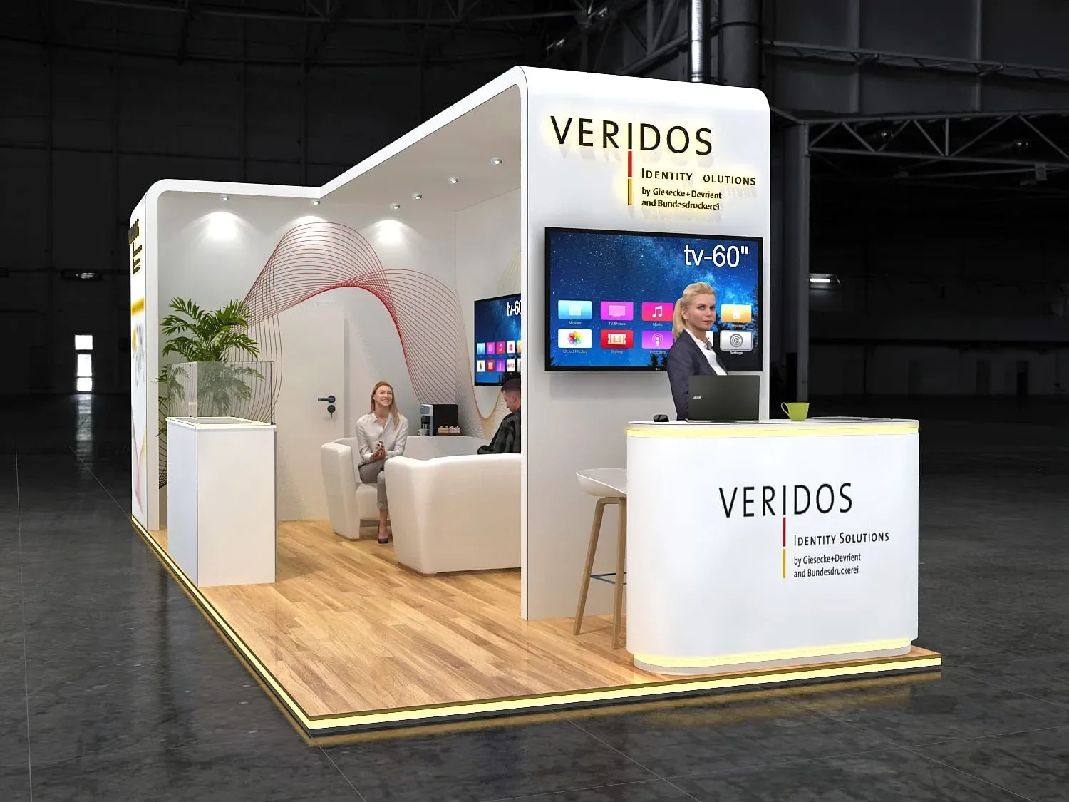 Stand VERIDOS — Parc Expo. Abidjan — VERIDOS (Giesecke+Devrient & Bundesdruckerei) — Tech — ID4AFRICA 2026, Abidjan, Côte d'Ivoire — vue 3