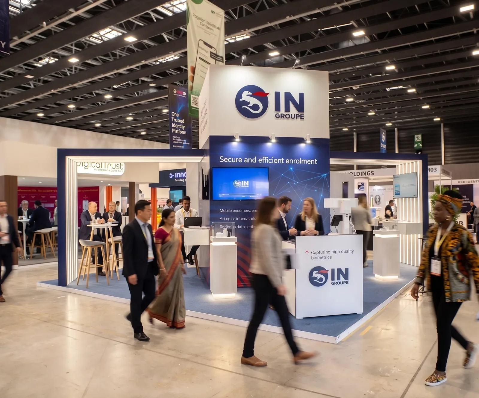 Stand IN Groupe - Salon biométrie & identité — IN Groupe — Tech — Abidjan, Côte d'Ivoire — vue 1